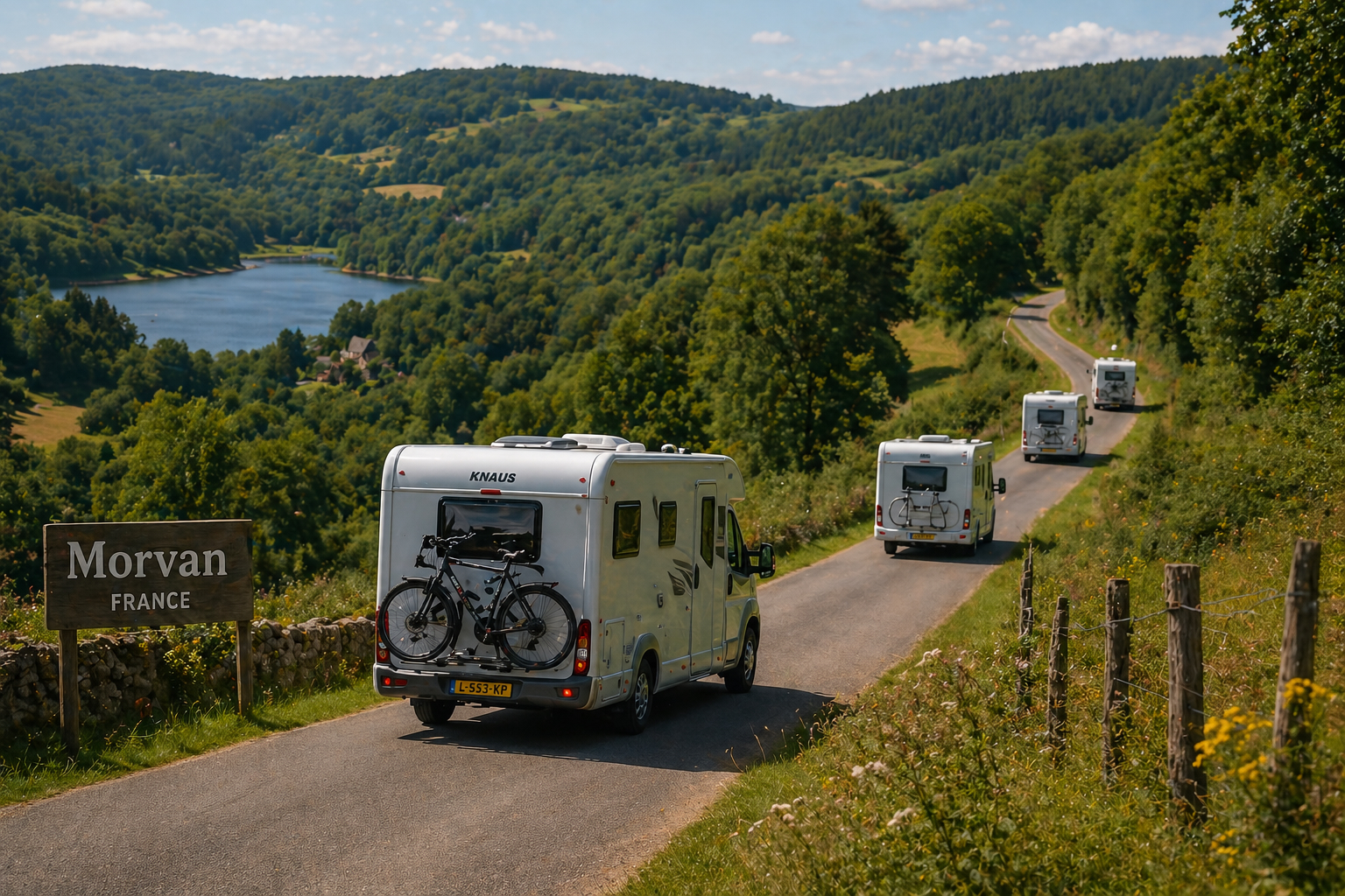 Kleine groep campers
